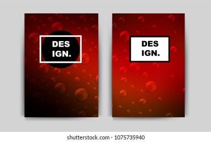 Dark Red vector cover for Envelopes. Blurred decorative design in abstract style with textbox. Pattern can be used as a template for calendars.