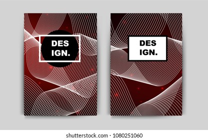 Dark Red vector cover for Envelopes. Modern abstract design concept with colorful gradient. Pattern can be used as a template for calendars.