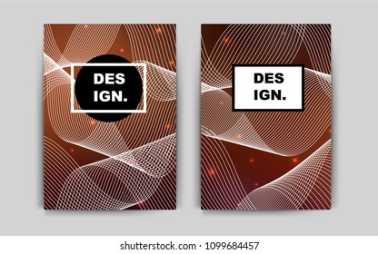 Dark Red vector cover for Envelopes. Beautiful colored sample in A4 size. Completely new template for your brand book.
