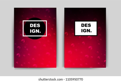 Dark Red vector cover for Envelopes. Web interface on abstract background with colorful gradient. Completely new template for your brand book.