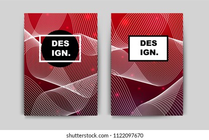 Dark Red vector cover for Envelopes. Blurred decorative design in abstract style with textbox. Beautiful design for cover of notepads.
