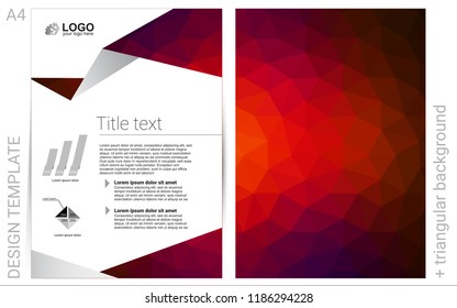 Dark Red vector  cover for Envelopes. Web interface on abstract background with colorful gradient. Pattern can be used as a template for calendars.