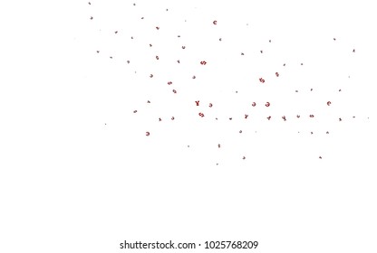 Dark Red vector cover with Euro, Dollar, Yen signs. Blurred design in with symbols of EUR, USD, JPY. Template for ads of markets, loans.