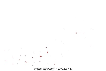 Dark Red vector cover with Euro, Dollar, Yen signs. Colored symbols of all currency on white background. The pattern can be used for financial, investment websites.