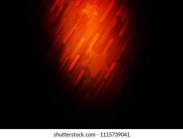 Dark Red vector cover with long lines. Shining colored illustration with narrow lines. The template can be used as a background.