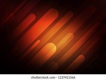 Dark Red vector cover with long lines. Lines on blurred abstract background with gradient. The pattern can be used as ads, poster, banner for commercial.