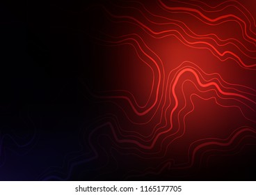 Dark Red vector cover with long lines. Shining colored illustration with narrow lines. The pattern can be used for websites.