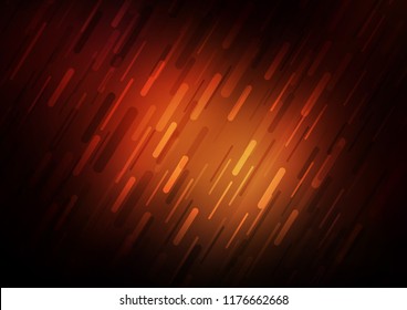 Dark Red vector cover with long lines. Glitter abstract illustration with colored sticks. The pattern can be used for busines ad, booklets, leaflets