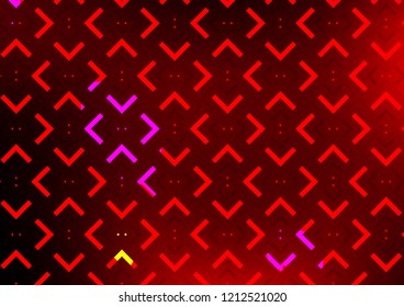 Dark Red vector cover with long lines. Lines on blurred abstract background with gradient. The pattern can be used as ads, poster, banner for commercial.