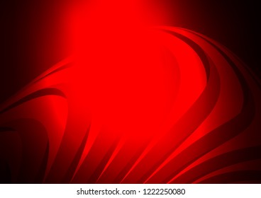 Dark Red vector cover with long lines. Glitter abstract illustration with colored sticks. The template can be used as a background.
