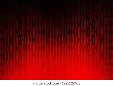Dark Red vector cover with long lines. Decorative shining illustration with lines on abstract template. Best design for your ad, poster, banner.