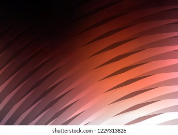 Dark Red vector cover with long lines. Lines on blurred abstract background with gradient. Smart design for your business advert.