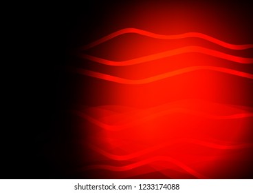 Dark Red vector cover with long lines. Glitter abstract illustration with colored sticks. Smart design for your business advert.