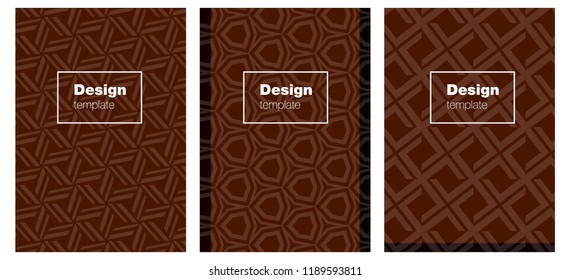 Dark Red vector cover for notebooks. Abstract booklet on colored background with gradient. Template for magazines, jurnals.