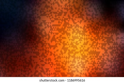 Dark Red vector cover in polygonal style. Glitter abstract illustration with triangular shapes. Pattern can be used for websites.