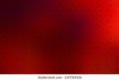 Dark Red vector cover with polygonal style. Glitter abstract illustration with triangular shapes. Modern template for your landing page.
