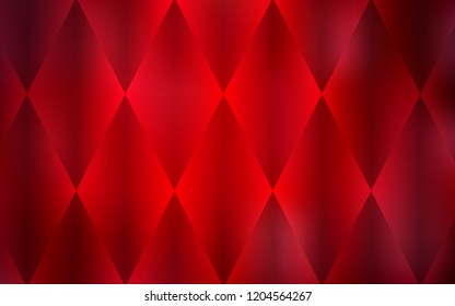 Dark Red vector cover in polygonal style. Rectangles on abstract background with colorful gradient. Pattern for commercials.