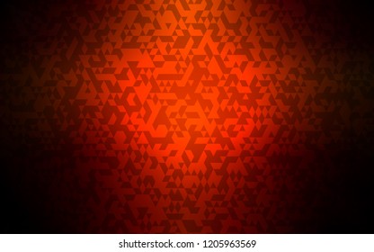 Dark Red vector cover in polygonal style. Illustration with set of colorful triangles. Best design for your ad, poster, banner.