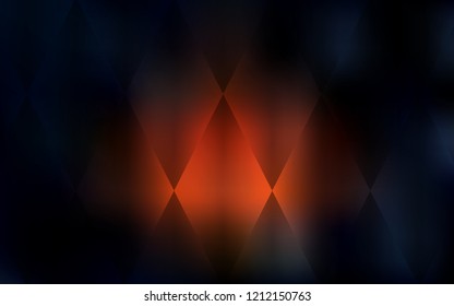 Dark Red vector cover in polygonal style. Modern abstract illustration with colorful rectangles. Smart design for your business advert.