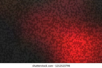 Dark Red vector cover in polygonal style. Decorative design in abstract style with triangles. Pattern for busines ad, booklets, leaflets