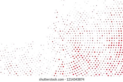 Dark Red vector cover in polygonal style. Illustration with set of colorful rectangles. Pattern for commercials.