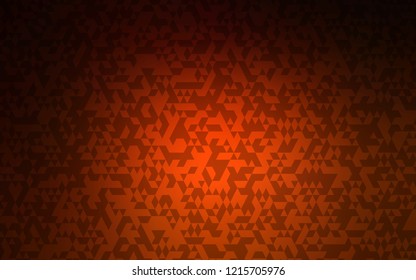 Dark Red vector cover in polygonal style. Triangles on abstract background with colorful gradient. Pattern for busines ad, booklets, leaflets