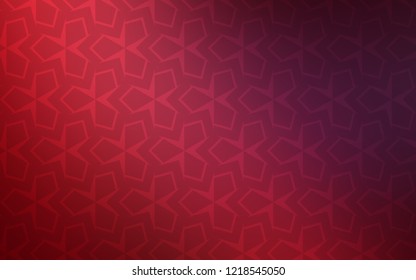 Dark Red vector cover in polygonal style. Glitter abstract illustration with rectangular shapes. The template can be used as a background.