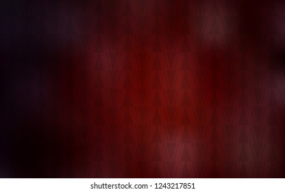 Dark Red vector cover with polygonal style. Glitter abstract illustration with triangular shapes. Pattern for commercials.