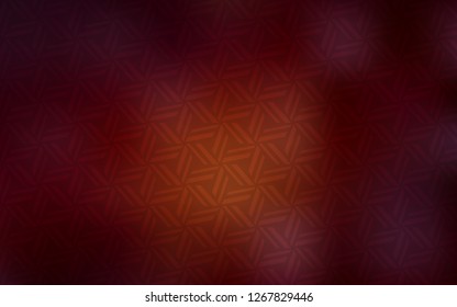 Dark Red vector cover with polygonal style. Decorative design in abstract style with triangles. Pattern for busines ad, booklets, leaflets