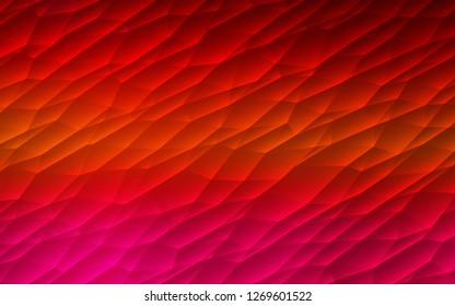 Dark Red vector cover in polygonal style. Triangles on abstract background with colorful gradient. Pattern for busines ad, booklets, leaflets