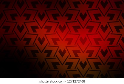 Dark Red vector cover with polygonal style. Beautiful illustration with triangles in nature style. Best design for poster, banner.