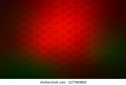 Dark Red vector cover in polygonal style. Glitter abstract illustration with rectangular shapes. The template can be used as a background.