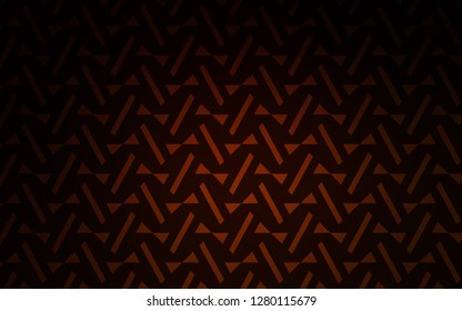 Dark Red vector cover with polygonal style. Illustration with set of colorful triangles, lines. Smart design for your adverts.