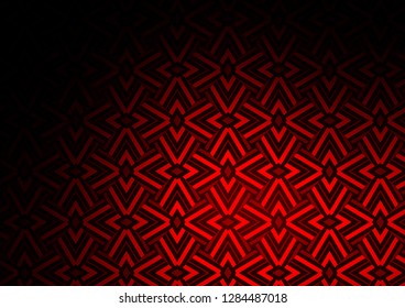 Dark Red vector cover in polygonal style. Decorative design in abstract style with triangles. Smart design for your business advert.