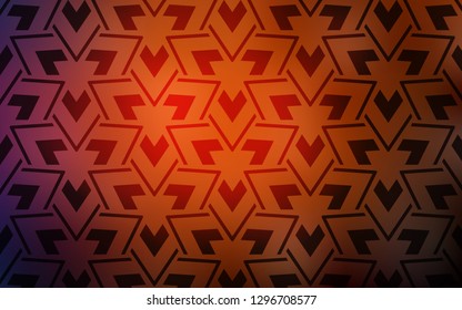 Dark Red vector cover with polygonal style. Illustration with set of colorful triangles, lines. Pattern for booklets, leaflets