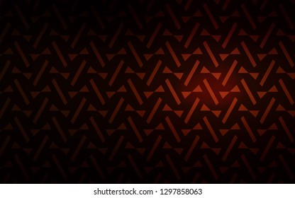 Dark Red vector cover with polygonal style. Beautiful illustration with triangles in nature style. Pattern for websites.