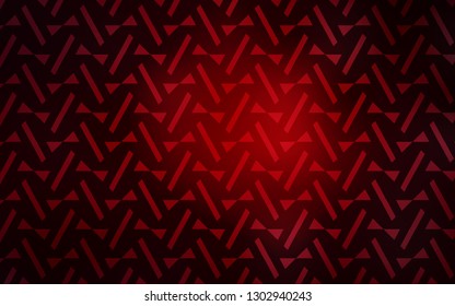 Dark Red vector cover with polygonal style. Illustration with set of colorful triangles, lines. Template for wallpapers.