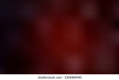 Dark Red vector cover with polygonal style. Glitter abstract illustration with triangular shapes. Pattern for commercials.