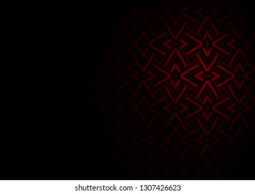 Dark Red vector cover in polygonal style. Beautiful illustration with triangles in nature style. Template for wallpapers.