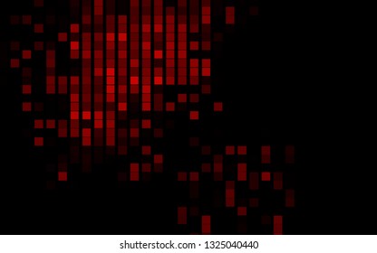 Dark Red vector cover in polygonal style. Beautiful illustration with rectangles and squares. Best design for your ad, poster, banner.