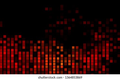 Dark Red vector cover in polygonal style. Decorative design in abstract style with rectangles. Smart design for your business advert.
