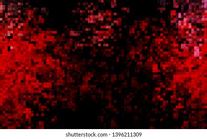 Dark Red vector cover in polygonal style. Decorative design in abstract style with rectangles. Pattern for busines ad, booklets, leaflets