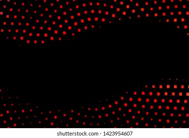 Dark Red vector cover in polygonal style. Rectangles on abstract background with colorful gradient. Best design for your ad, poster, banner.