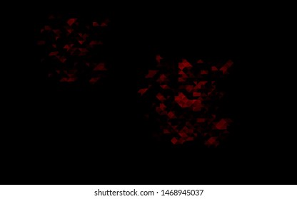 Dark Red vector cover in polygonal style. Glitter abstract illustration with triangular shapes. Smart design for your business advert.
