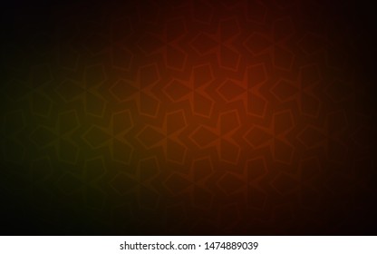 Dark Red vector cover in polygonal style. Abstract gradient illustration with rectangles. Modern template for your landing page.