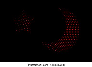 Dark Red vector cover in polygonal style. Rectangles on abstract background with colorful gradient. Pattern for commercials.