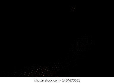Dark Red vector cover in polygonal style. Rectangles on abstract background with colorful gradient. Pattern can be used for websites.