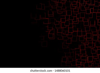 Dark Red vector cover in polygonal style. Illustration with set of colorful rectangles. The template can be used as a background.