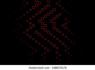 Dark Red vector cover with polygonal style. Beautiful illustration with rectangles and squares. Modern template for your promotion.