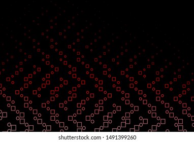Dark Red vector cover with polygonal style. Illustration with set of colorful rectangles. Pattern for busines booklets, leaflets.